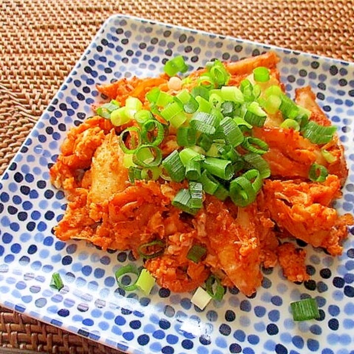 簡単!ちくわのキムたま炒め